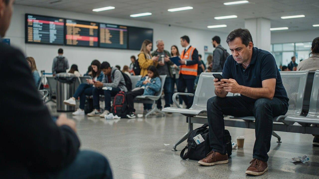 brazil airport disruptions - ilustrasi berita Brazil airport disruptions: 174 keterlambatan dan 43 pembatalan…
