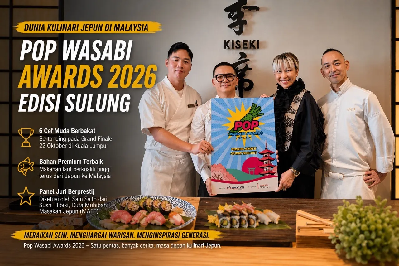 pop wasabi awards - ilustrasi berita Pop Wasabi Awards 2026: Mengangkat seni Sushi dan warisan kulinari Jepun di…